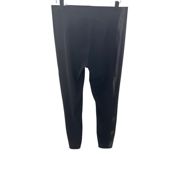 SPANX by Sara Blakely Leggings Gloss‎ Side Stripes Women’s Size Large Black - Picture 3 of 9